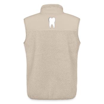 molar tooth - Unisex Sherpa Gilet by Stanley/Stella - beige - Back - AI Model Male 178 light (178cm)