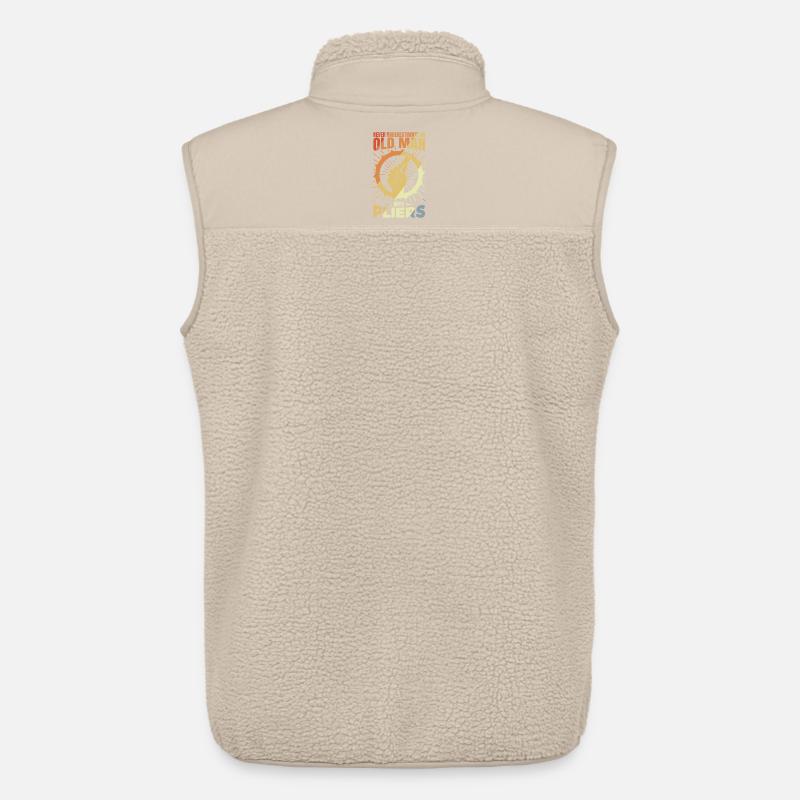 Old electronics technician - Unisex Sherpa Gilet by Stanley/Stella - beige