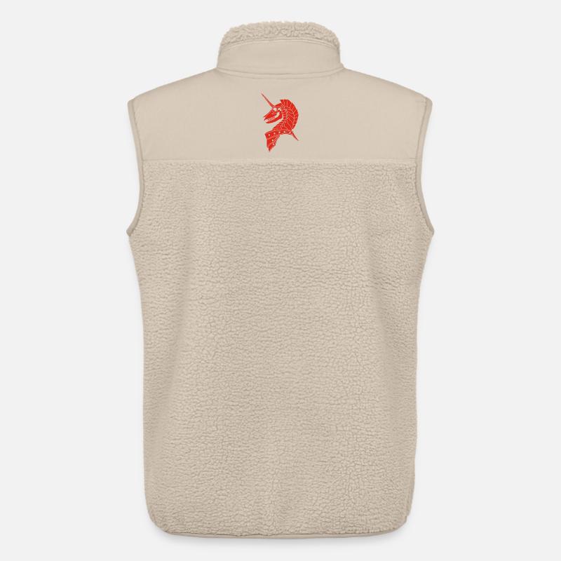 Rotes gotisches Einhorn - Unisex Sherpaweste von Stanley/Stella - Beige