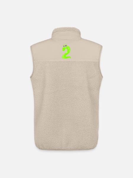 DinoZahl Zwei - Unisex Sherpaweste von Stanley/Stella - Beige
