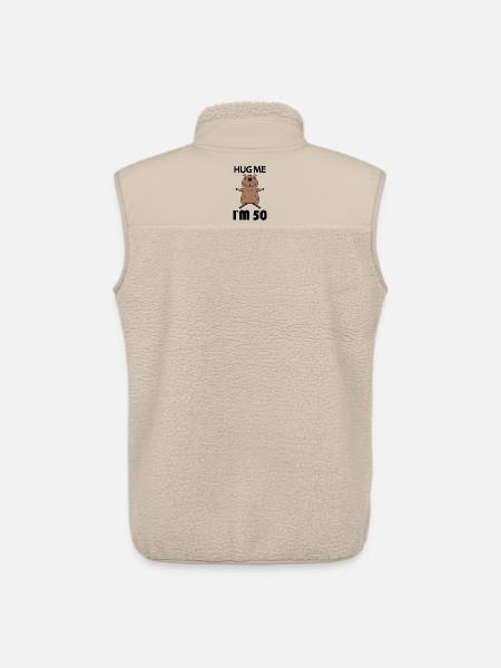 50 ans - 50 ans - Hug - Veste sans manches sherpa unisexe Stanley/Stella - beige