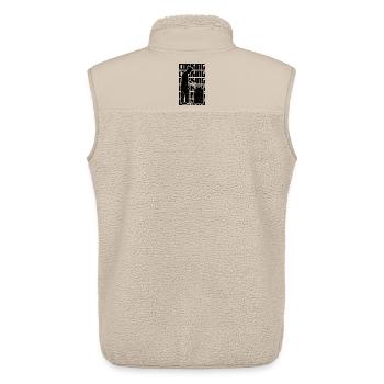 Cook - Unisex Sherpa Gilet by Stanley/Stella - beige - Back - AI Model Male 178 light (178cm)