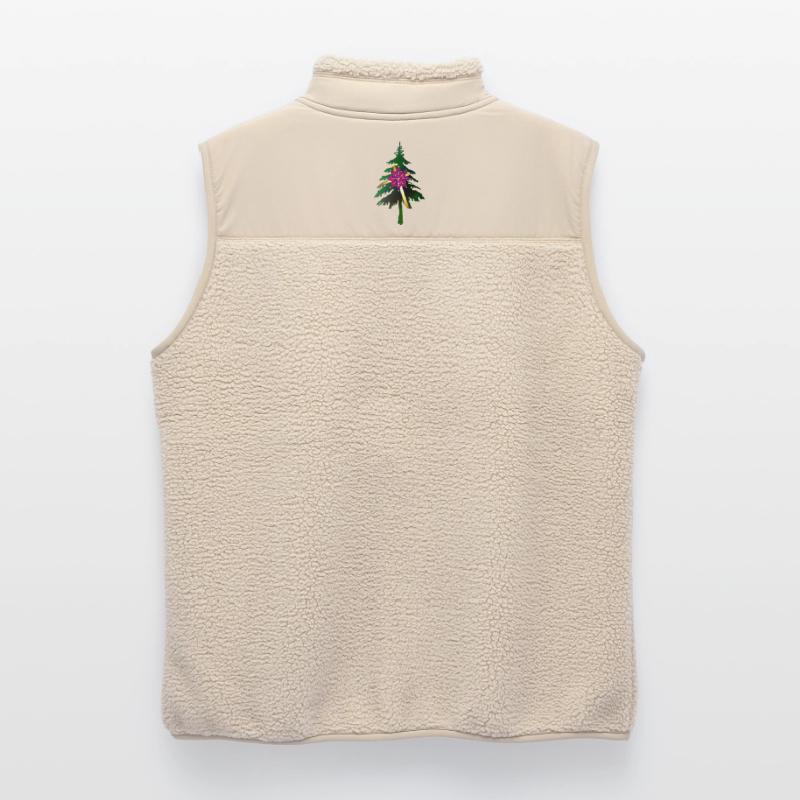 Christbaum oder Weihnachtsbaum & Geschenkschleife Unisex Sherpaweste von Stanley/Stella