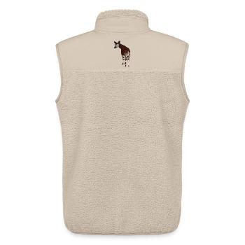 Okapi - Unisex Sherpaweste von Stanley/Stella - Beige - Hinten - AI Model Male 178 light (178cm)