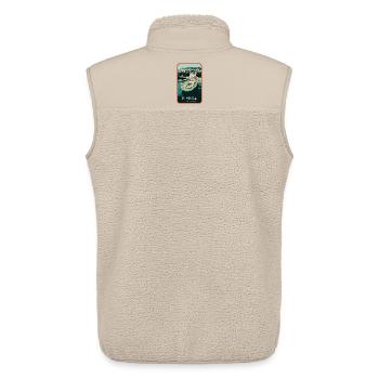 Tour of Belém in Portugal: Marine View - Unisex Sherpa Gilet by Stanley/Stella - beige - Back - AI Model Male 178 light (178cm)