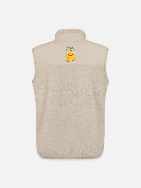 Enten Geschwister Endlich ENTlich Große Schwester - Unisex Sherpaweste von Stanley/Stella - Beige