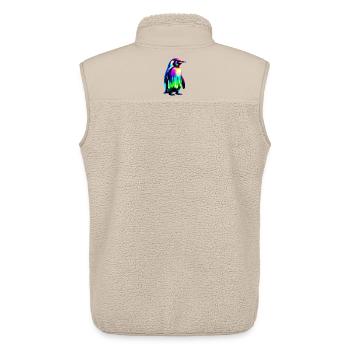 Pingouin - Veste sans manches sherpa unisexe Stanley/Stella - beige - Dos - AI Model Male 178 light (178cm)