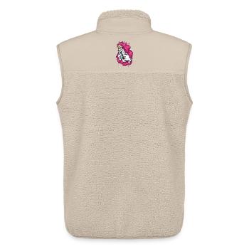 Graffiti Spraydose - Urban Street Art Design - Unisex Sherpaweste von Stanley/Stella - Beige - Hinten - AI Model Male 178 light (178cm)