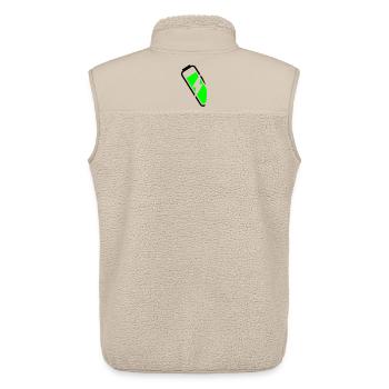 energiegeladen - Unisex Sherpaweste von Stanley/Stella - Beige - Hinten - AI Model Male 178 light (178cm)