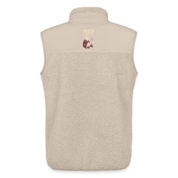 Booktok Fantasy Bookish Humor Gift for - Unisex Sherpa Gilet by Stanley/Stella - beige - Back - AI Model Male 178 light (178cm)