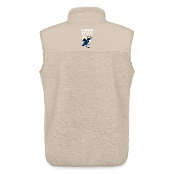 Cannon Beach Oregon Sonnenuntergang - Unisex Sherpaweste von Stanley/Stella - Beige - Hinten - AI Model Male 178 light (178cm)