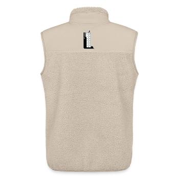 Block Snail - Unisex Sherpaweste von Stanley/Stella - Beige - Hinten - AI Model Male 178 light (178cm)