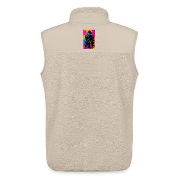 gorilla - Unisex Sherpa Gilet by Stanley/Stella - beige - Back - AI Model Male 178 light (178cm)