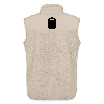 Chopping board - Unisex Sherpa Gilet by Stanley/Stella - beige - Back - AI Model Male 178 light (178cm)