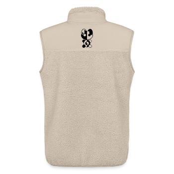 Plush : Yiny - Veste sans manches sherpa unisexe Stanley/Stella - beige - Dos - AI Model Male 178 light (178cm)