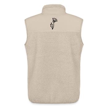 Flower 2 - Unisex Sherpa Gilet by Stanley/Stella - beige - Back - AI Model Male 178 light (178cm)