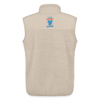 Anesthesiologist Heroes In Scrub Anesthesia - Unisex Sherpa Gilet by Stanley/Stella - beige - Back - AI Model Male 178 light (178cm)