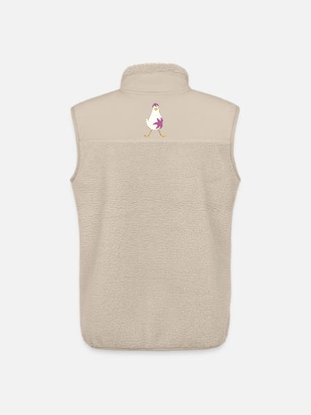 Seestern-Möwe, ich hänge an dir... - Unisex Sherpaweste von Stanley/Stella - Beige