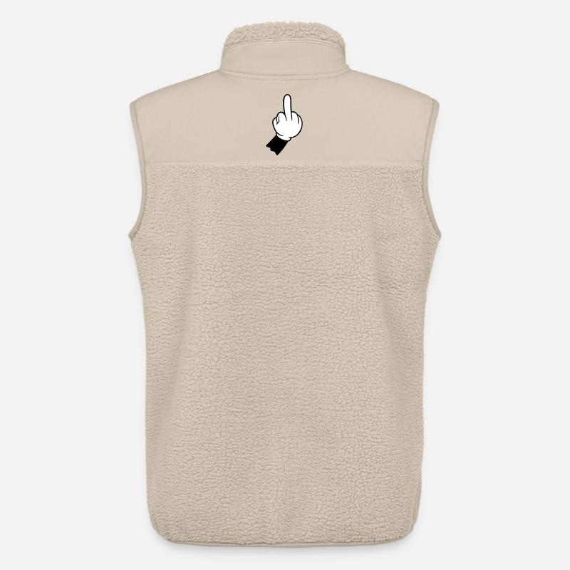 hand mittelfinger fuck you - Unisex Sherpaweste von Stanley/Stella - Beige