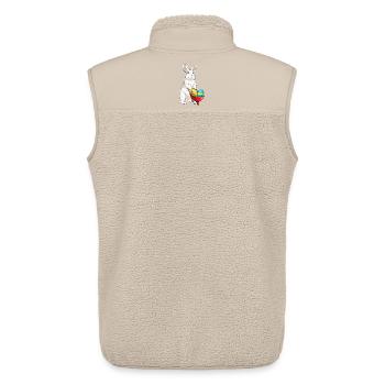 Bunny Easter Easter Eggs - Unisex Sherpa Gilet by Stanley/Stella - beige - Back - AI Model Male 178 light (178cm)