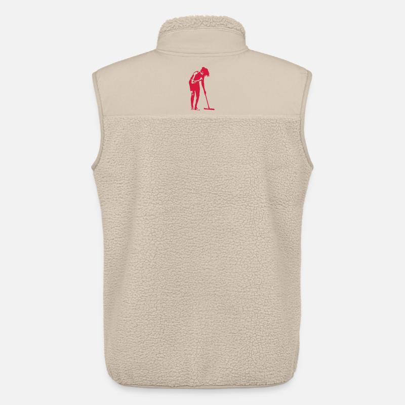 Frau beim Putzen - Unisex Sherpaweste von Stanley/Stella - Beige