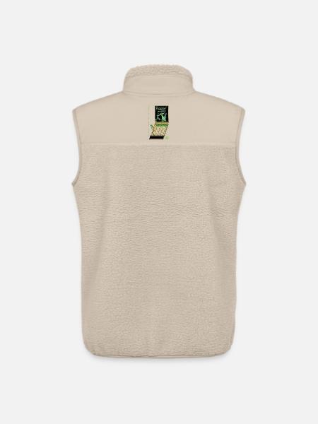 UFO Invasion Vintage Poster Design - Unisex Sherpa Gilet by Stanley/Stella - beige