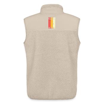 Chor - Sopran Klangkörper - Unisex Sherpaweste von Stanley/Stella - Beige - Hinten - AI Model Male 178 light (178cm)