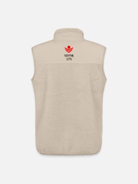 Terribly funny - Unisex Sherpa Gilet by Stanley/Stella - beige