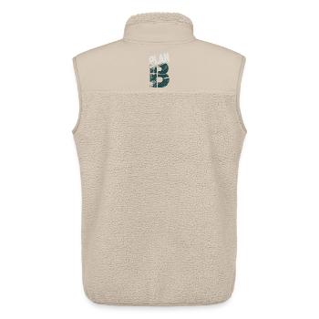 Grunge 13 Numeric Glyph - Unisex Sherpa Gilet by Stanley/Stella - beige - Back - AI Model Male 178 light (178cm)