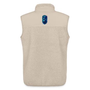 Gaia - Mother Nature - Tree of Life - Unisex Sherpa Gilet by Stanley/Stella - beige - Back - AI Model Male 178 light (178cm)