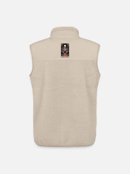 Den ødelagte tryllekunstner Skelet Troldmand Tarot - Stanley/Stella unisex sherpavest - beige