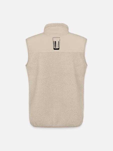 Glas Gastronomie Barkeeper Geschenk - Unisex Sherpaweste von Stanley/Stella - Beige