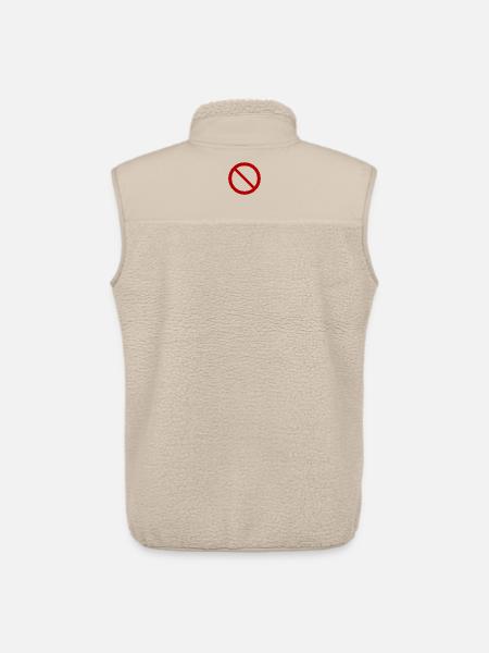 Forbidden T-Shirt Humor Gift - Unisex Sherpa Gilet by Stanley/Stella - beige