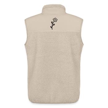 Blume - Unisex Sherpaweste von Stanley/Stella - Beige - Hinten - AI Model Male 178 light (178cm)