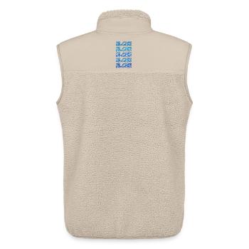 Moose as diving - Unisex Sherpa Gilet by Stanley/Stella - beige - Back - AI Model Male 178 light (178cm)