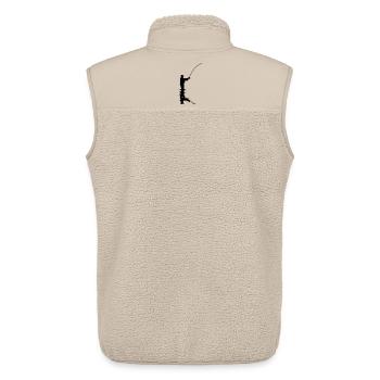 Angler - Unisex Sherpaweste von Stanley/Stella - Beige - Hinten - AI Model Male 178 light (178cm)