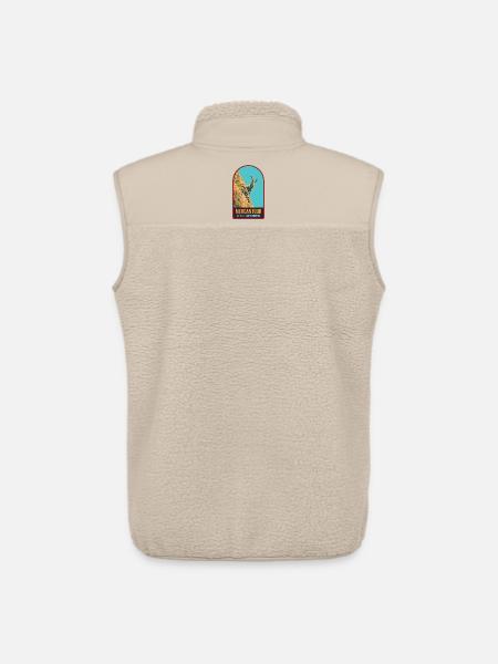 Ibex illustration in the Mercantour - Unisex Sherpa Gilet by Stanley/Stella - beige