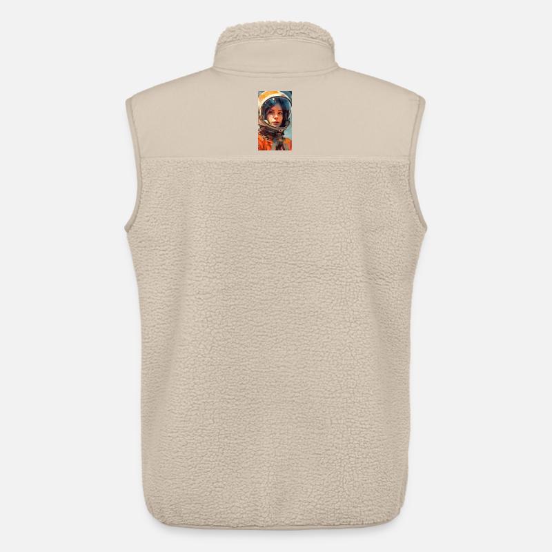 Fille de l’espace - Veste sans manches sherpa unisexe Stanley/Stella - beige