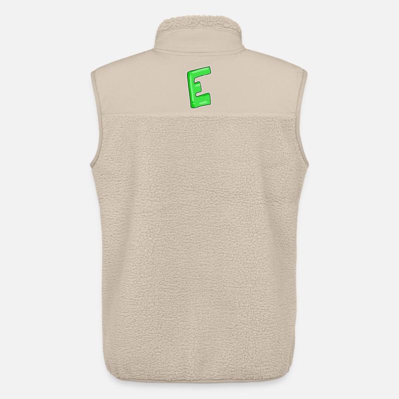 Letter E Initial point - Unisex Sherpa Gilet by Stanley/Stella - beige
