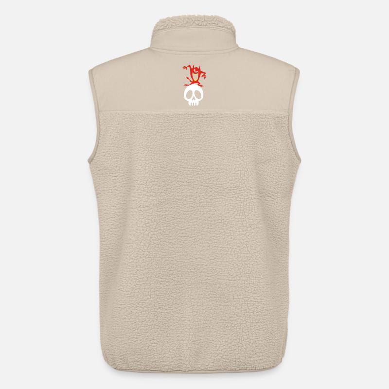 Dämon auf einem Schädel - Unisex Sherpaweste von Stanley/Stella - Beige