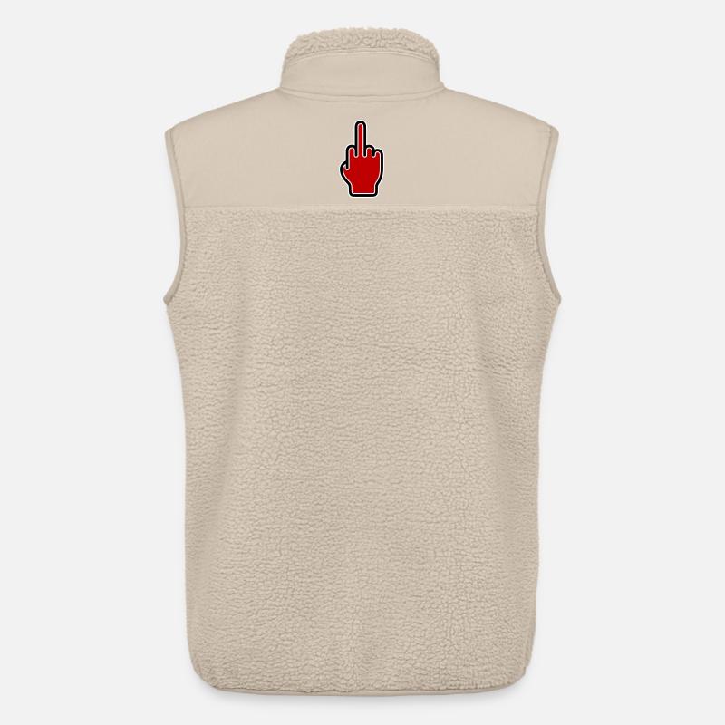 Mittelfinger Symbol - Unisex Sherpaweste von Stanley/Stella - Beige