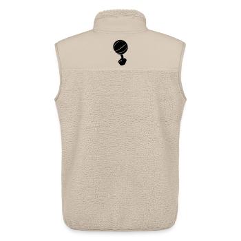 Basketball - Unisex Sherpa Gilet by Stanley/Stella - beige - Back - AI Model Male 178 light (178cm)