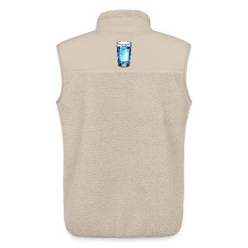 mineral water - Unisex Sherpa Gilet by Stanley/Stella - beige - Back - AI Model Male 178 light (178cm)
