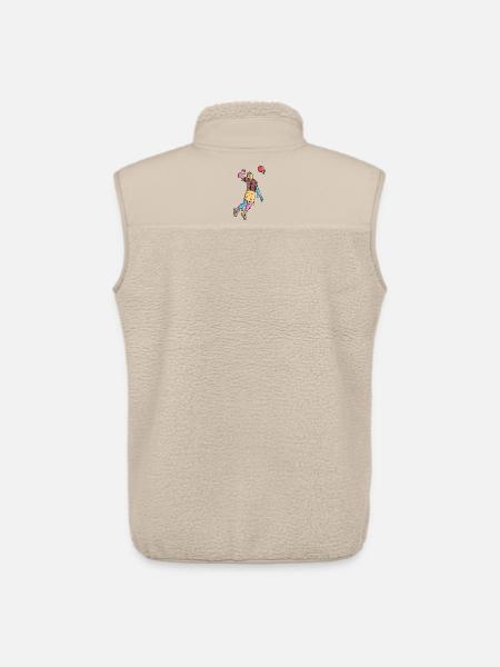 Volleyball Spieler Eiscreme Kinder Volleyballer - Unisex Sherpa Gilet by Stanley/Stella - beige