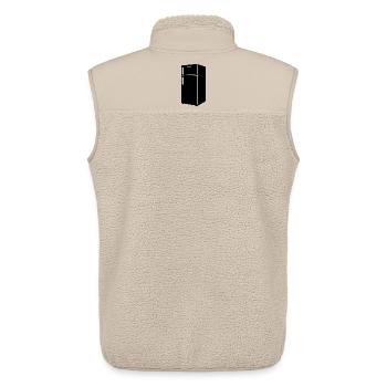 Réfrigérateur - Veste sans manches sherpa unisexe Stanley/Stella - beige - Dos - AI Model Male 178 light (178cm)