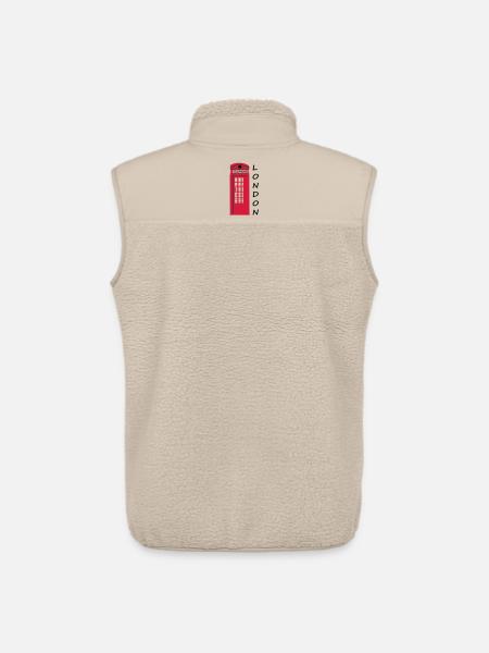phone_box - Veste sans manches sherpa unisexe Stanley/Stella - beige