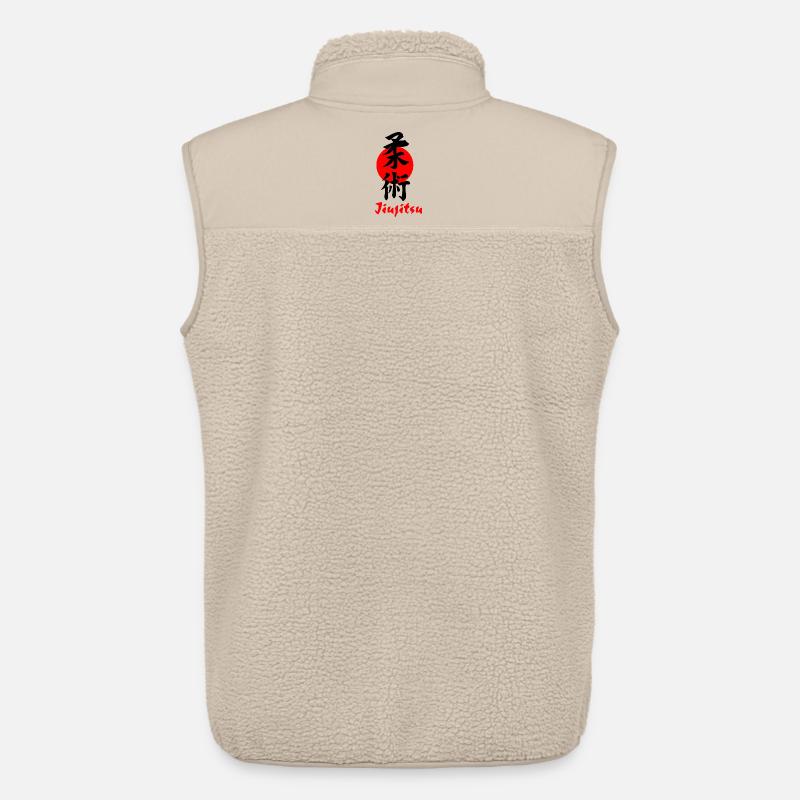 Jiujitsu Logo oder Emblem Kanji schwarz - Unisex Sherpaweste von Stanley/Stella - Beige