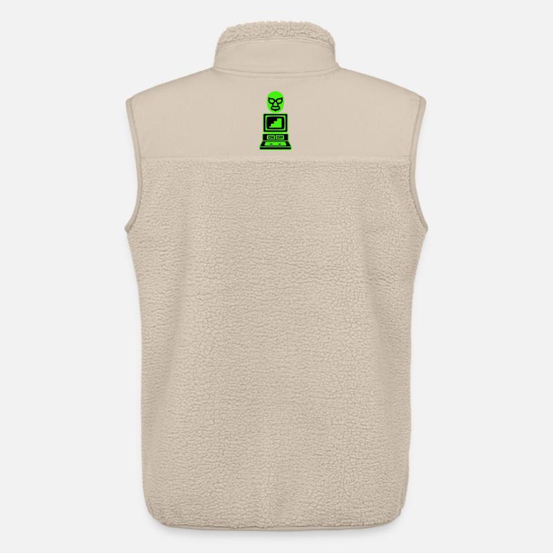 Computer Cult - Unisex Sherpaweste von Stanley/Stella - Beige