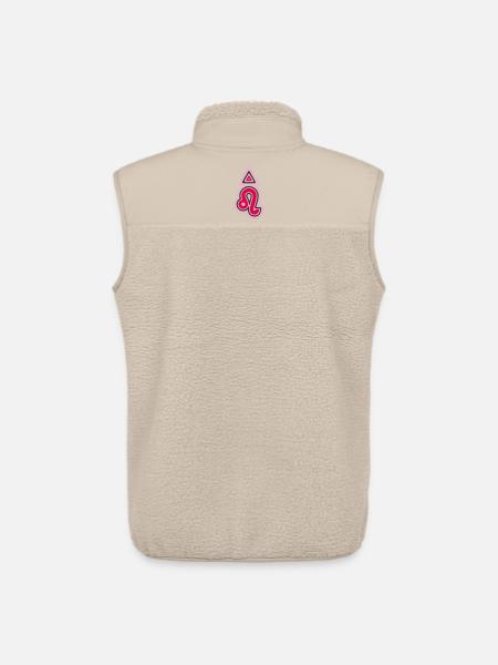 Zodiac Tribal Leo and Fire - Unisex Sherpa Gilet by Stanley/Stella - beige