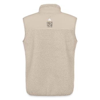 Lustige Geschenke für Vegetarier zu Weihnachten - Unisex Sherpaweste von Stanley/Stella - Beige - Hinten - AI Model Male 178 light (178cm)